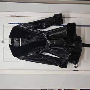 Women's Faux Leather Coat